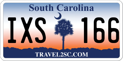 SC license plate IXS166
