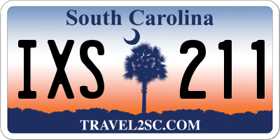 SC license plate IXS211