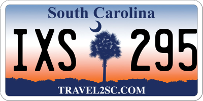SC license plate IXS295