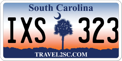 SC license plate IXS323