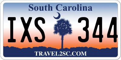 SC license plate IXS344