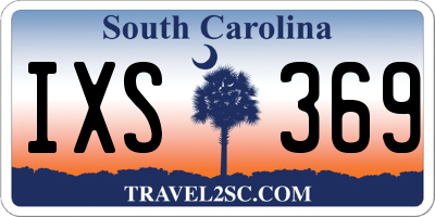 SC license plate IXS369