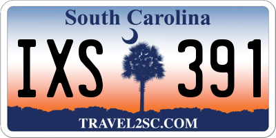 SC license plate IXS391