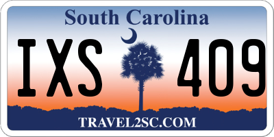 SC license plate IXS409