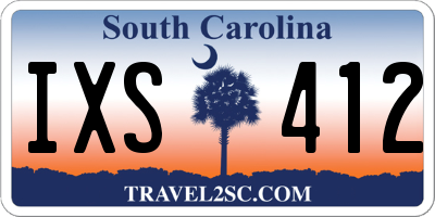 SC license plate IXS412