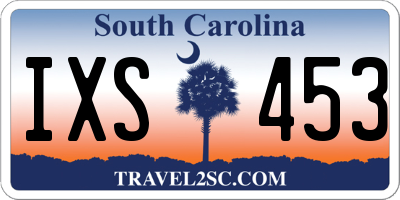 SC license plate IXS453