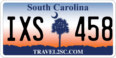 SC license plate IXS458