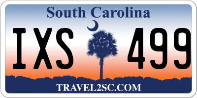 SC license plate IXS499
