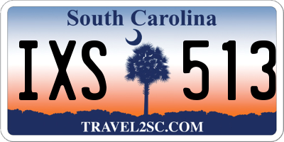 SC license plate IXS513