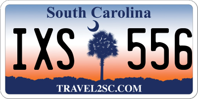 SC license plate IXS556