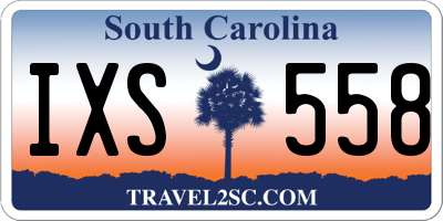 SC license plate IXS558