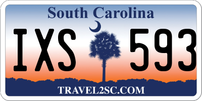 SC license plate IXS593