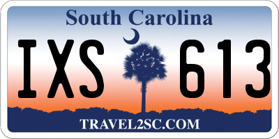 SC license plate IXS613