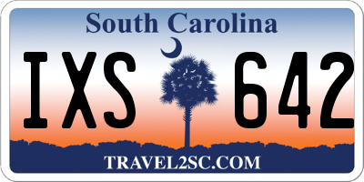 SC license plate IXS642