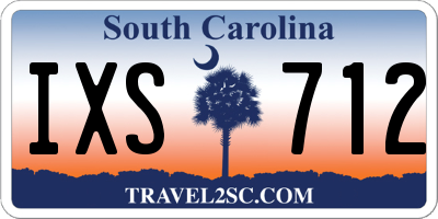 SC license plate IXS712