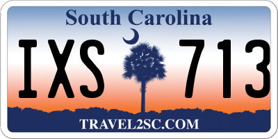SC license plate IXS713