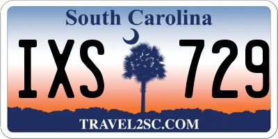SC license plate IXS729