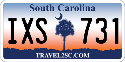 SC license plate IXS731