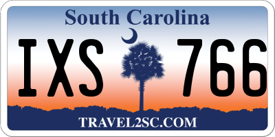 SC license plate IXS766