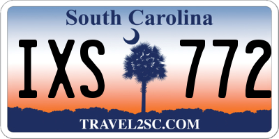 SC license plate IXS772