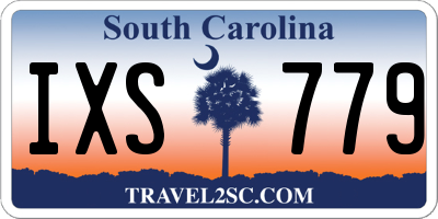 SC license plate IXS779