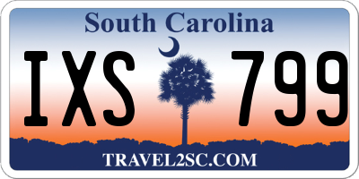 SC license plate IXS799