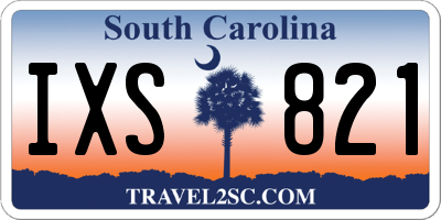 SC license plate IXS821