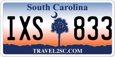 SC license plate IXS833