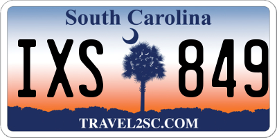 SC license plate IXS849