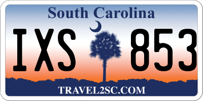 SC license plate IXS853