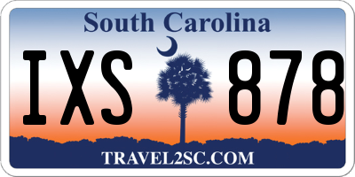 SC license plate IXS878