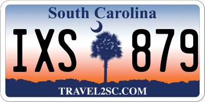 SC license plate IXS879