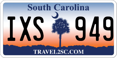 SC license plate IXS949