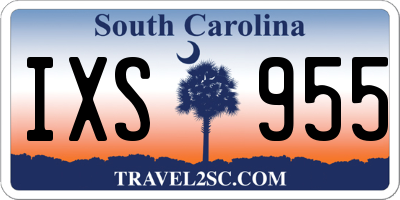SC license plate IXS955