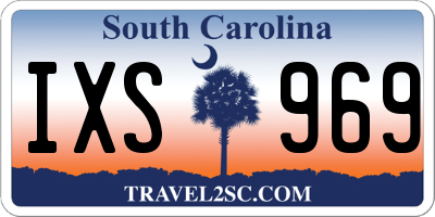 SC license plate IXS969