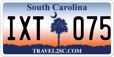 SC license plate IXT075
