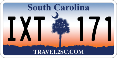 SC license plate IXT171