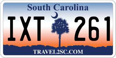 SC license plate IXT261
