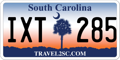 SC license plate IXT285