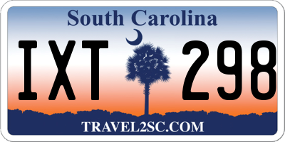 SC license plate IXT298