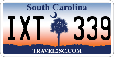 SC license plate IXT339