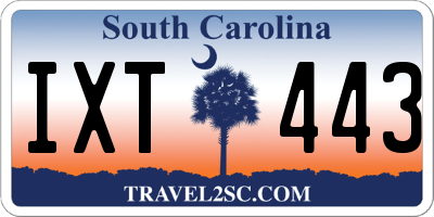 SC license plate IXT443