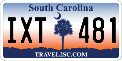 SC license plate IXT481