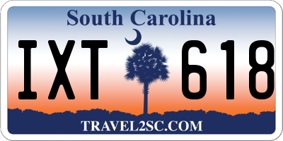 SC license plate IXT618