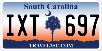 SC license plate IXT697
