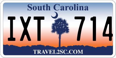 SC license plate IXT714