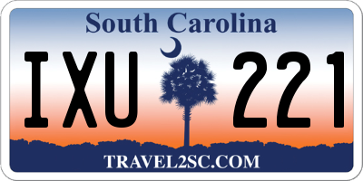 SC license plate IXU221