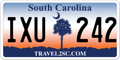SC license plate IXU242