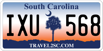 SC license plate IXU568