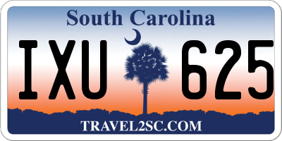 SC license plate IXU625